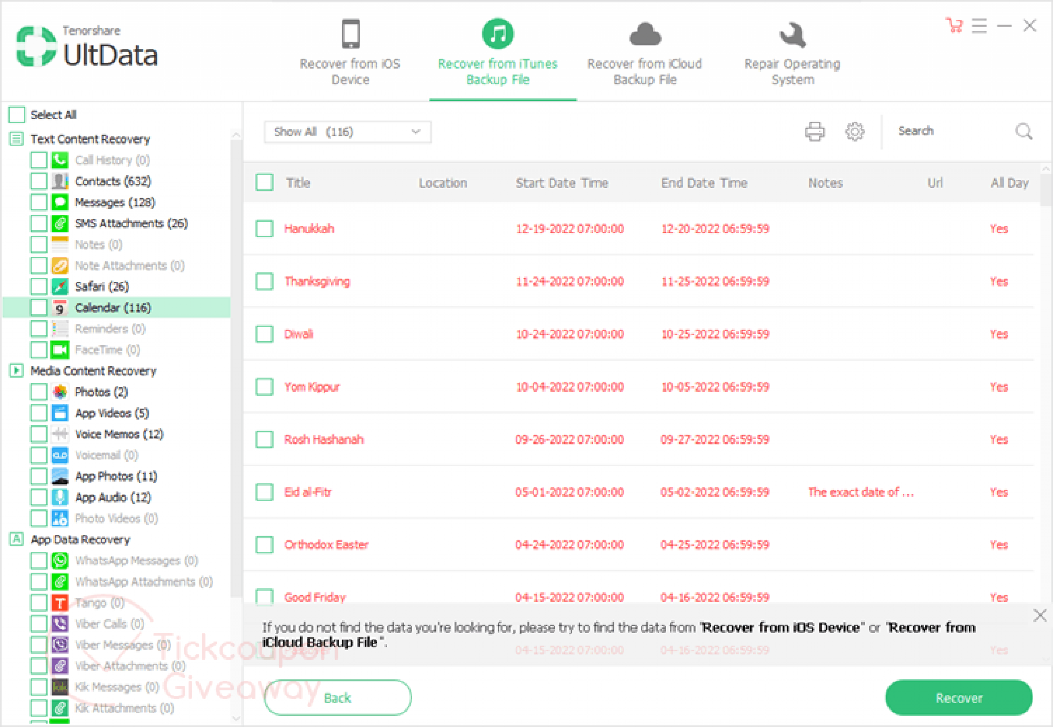 87% Off Tenorshare UltData - iPhone Data Recovery Coupon Code