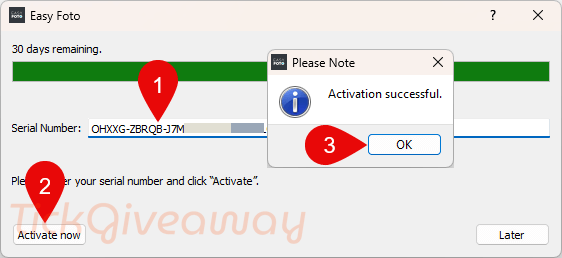 activate franzis easy foto code