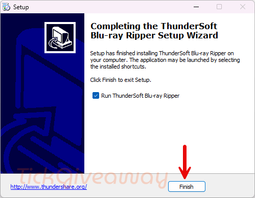 thundersoft blu ray ripper installation