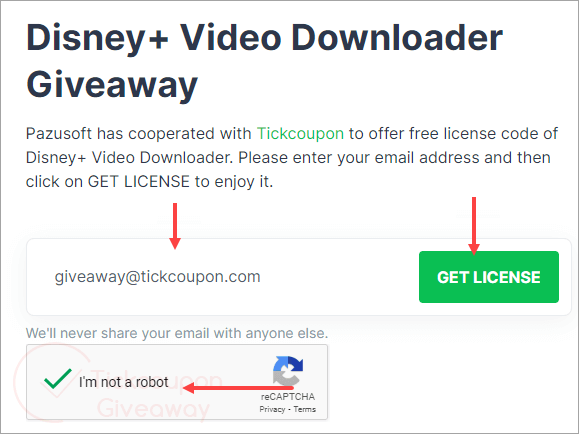 pazu disney video downloader giveaway page