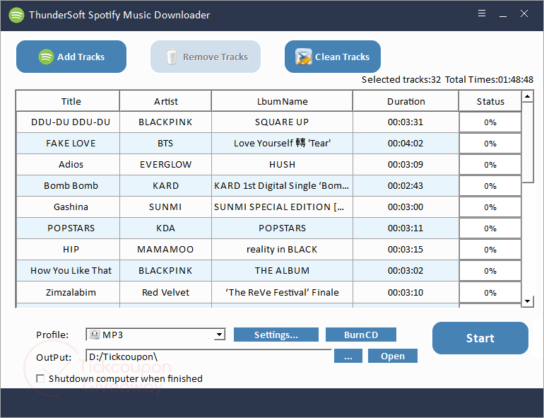 ThunderSoft Spotify Music Downloader Giveaway Code