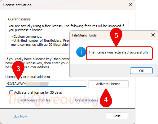 activate filemenu tools code