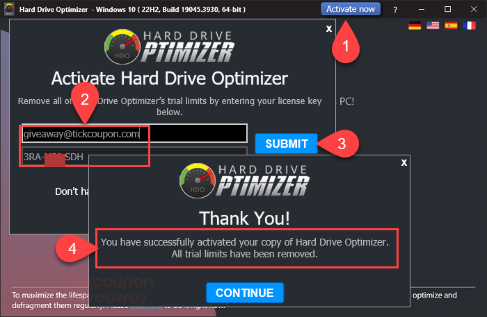 activate hard drive optimizer