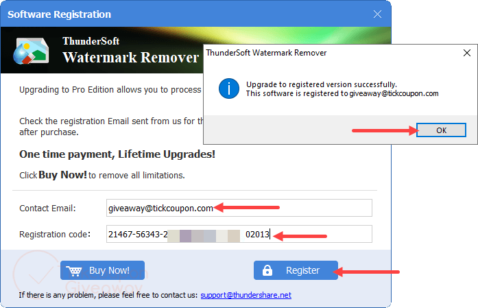 upgrade thundersoft watermark remover