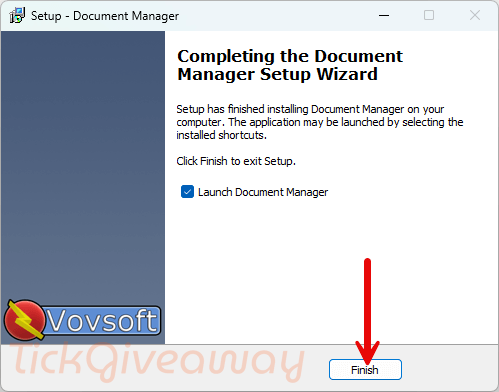 installation vovsoft document manager