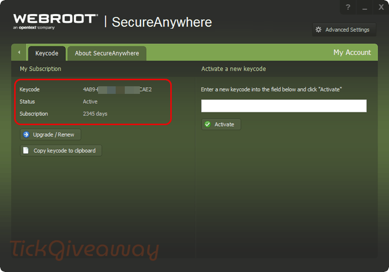 subscription webroot secureanywhere antivirus