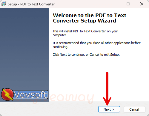 install vovsoft pdf to text converter free