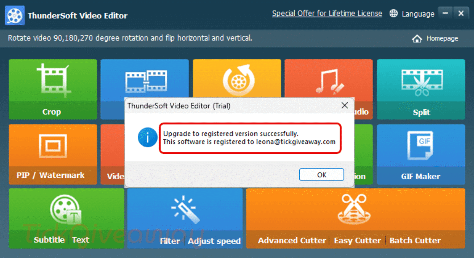 Giveaway: ThunderSoft Video Editor Key Free (100% Discount)