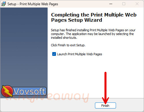 install vovsoft print multiple web pages free