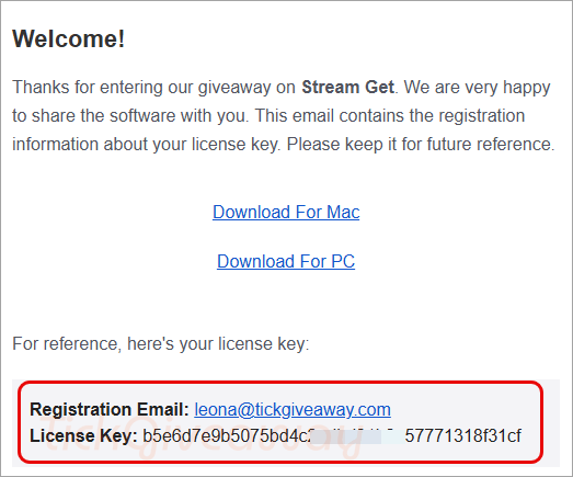 get streamget all in one key