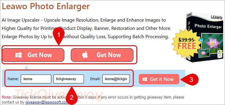 leawo photo enlarger giveaway page leawo photo enlarger giveaway page