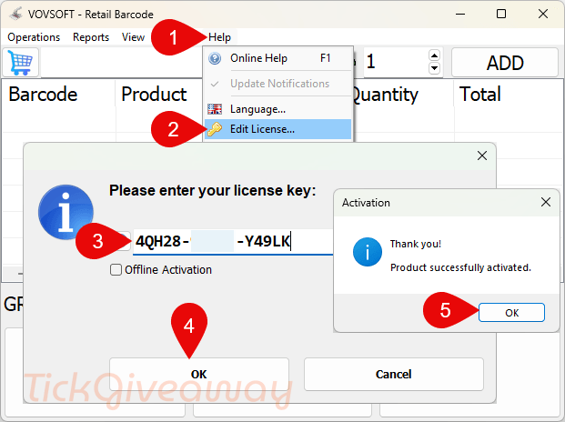 register vovsoft retail barcode code