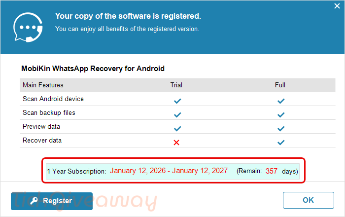 subscription mobikin whatsapp recovery for android free
