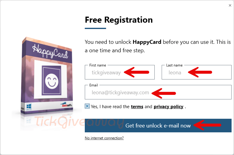 abelssoft happycard registration