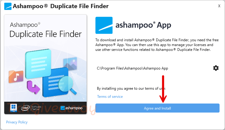 install ashampoo duplicate file finder free