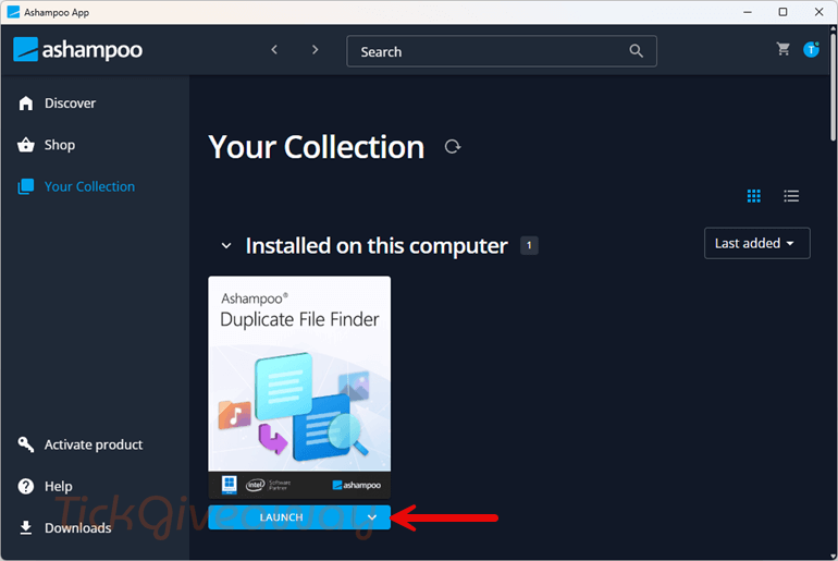 launch ashampoo duplicate file finder