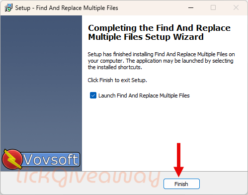 install vovsoft find and replace multiple files free