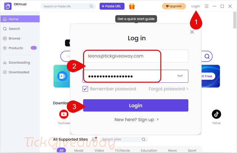login okmusi mp3 downloader free