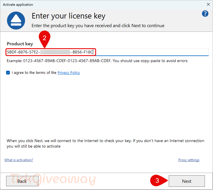 activate backup4all lite key
