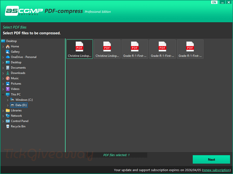 ASCOMP PDF-compress Pro