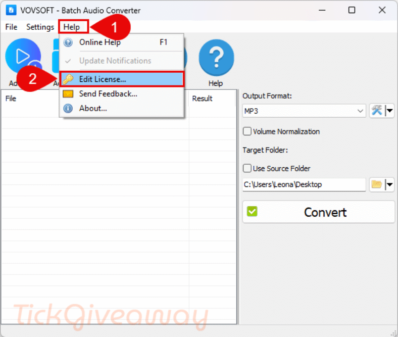 Giveaway: Vovsoft Batch Audio Converter (100% Discount)