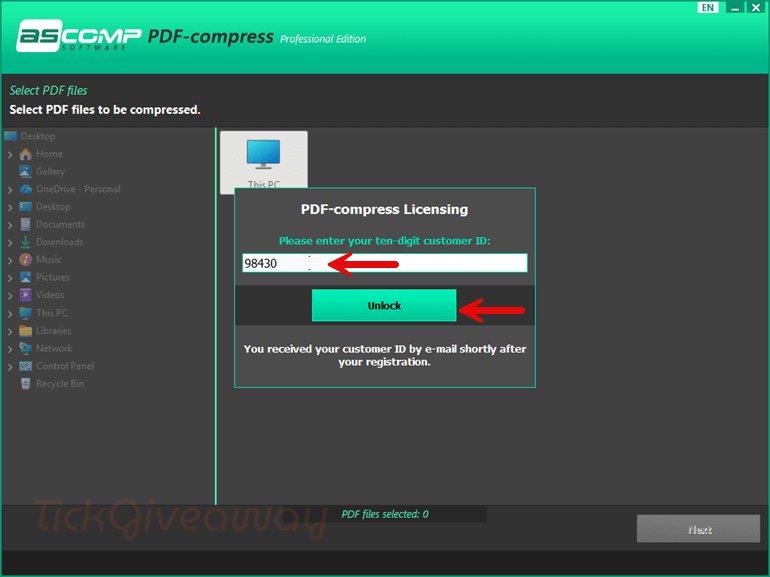 unlock ascomp pdf compress pro free