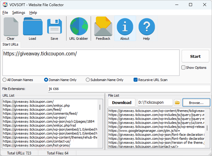 Vovsoft Website File Collector Code Free