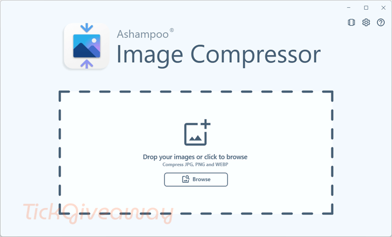 ashampoo image compressor main screenshot key