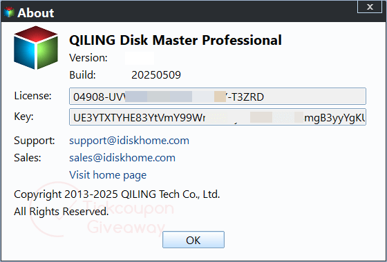 about qiling disk master professional