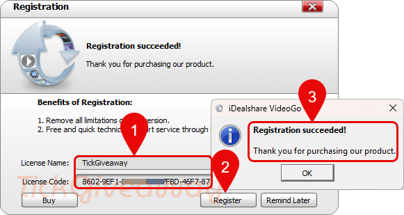 activate idealshare videogo key
