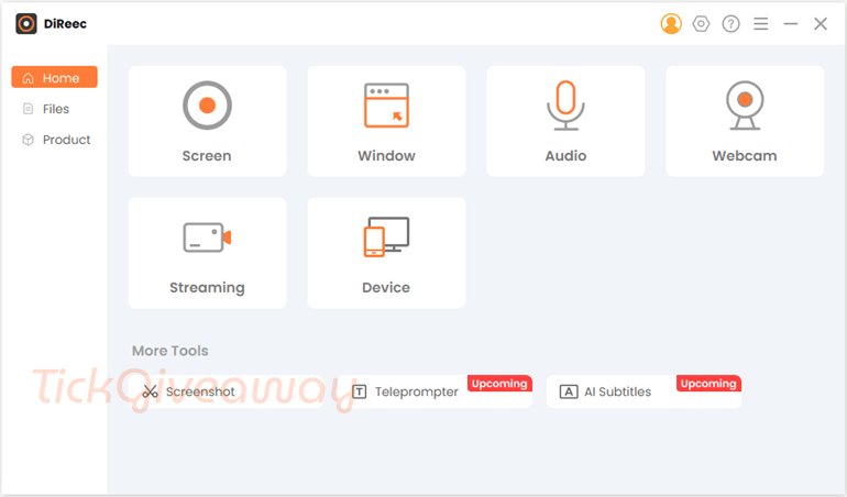 amoyshare direec screen recorder main screenshot code Amoyshare DiReec Screen Recorder