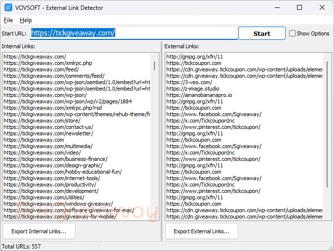 Vovsoft External Link Detector