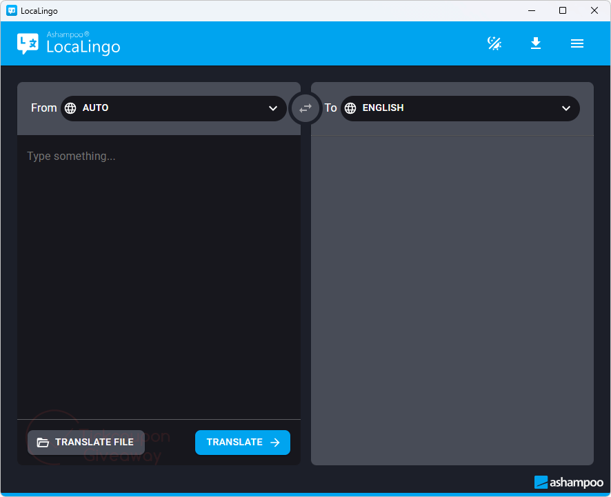 ashampoo localingo main screenshot ashampoo localingo main screenshot