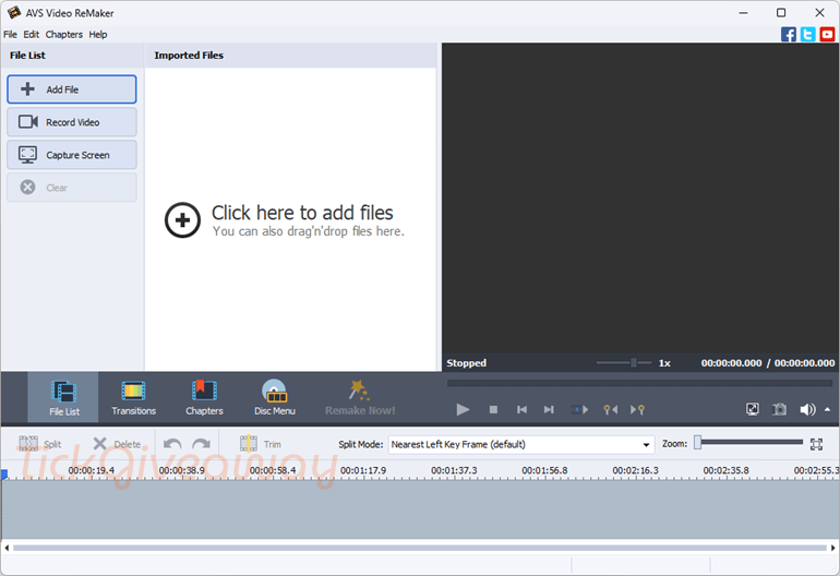 avs video remaker main screenshot