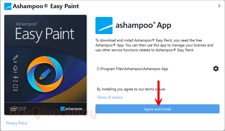 install ashampoo easy paint free