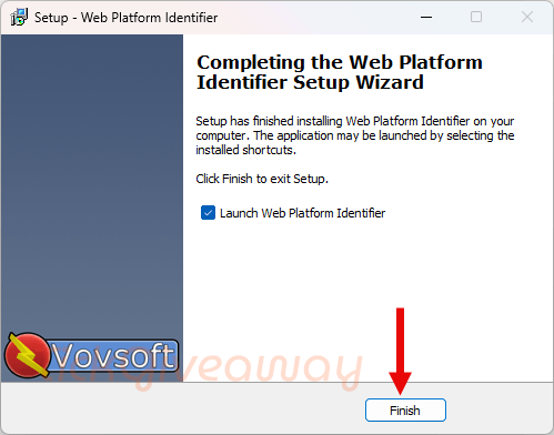 install vovsoft web platform identifier free