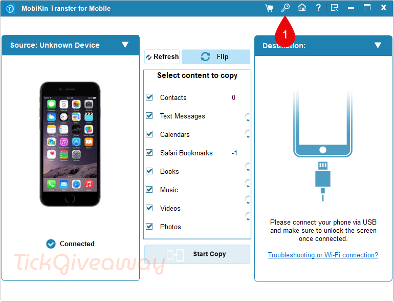 mobikin transfer for mobile registration