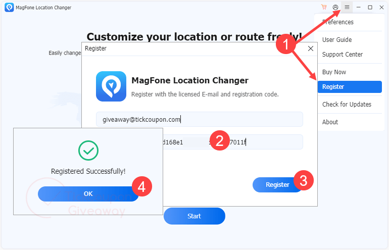 register magfone location changer