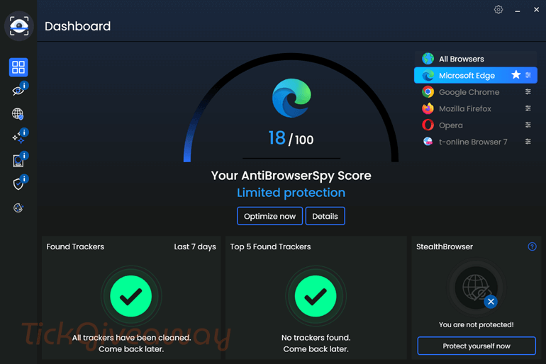 abelssoft antibrowserspy main screenshot key Abelssoft AntiBrowserSpy