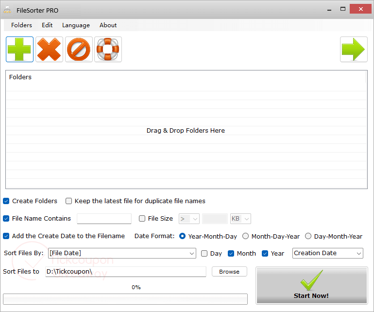 filesorter pro main screenshot