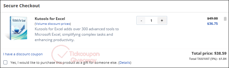 how to use kutools for excel coupon code