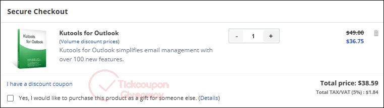 how to use kutools for outlook coupon code