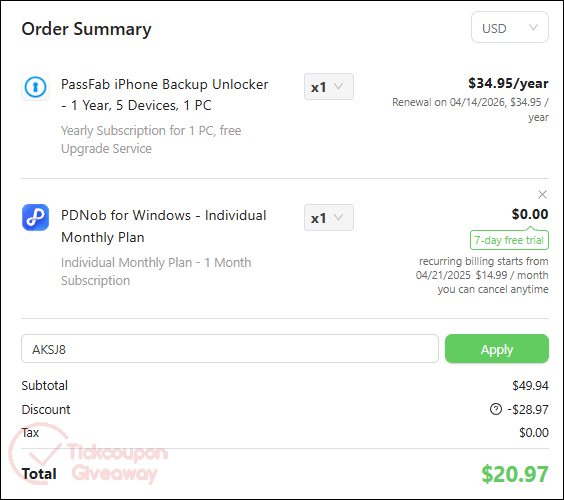 how to use passfab iphone backup unlock coupon code