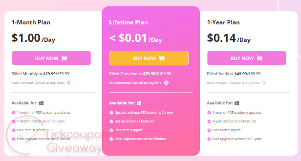 imyfone pdfacademy pricing plan