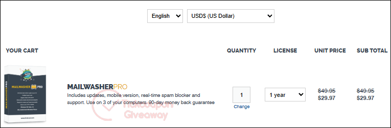 mailwasher pro pricing plans