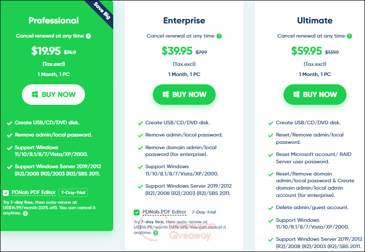passfab 4winkey pricing plan passfab 4winkey pricing plan