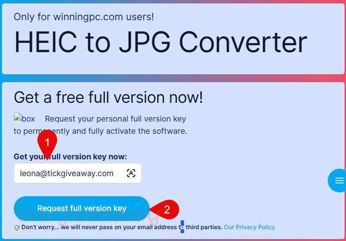 request softorbits heic to jpg converter license
