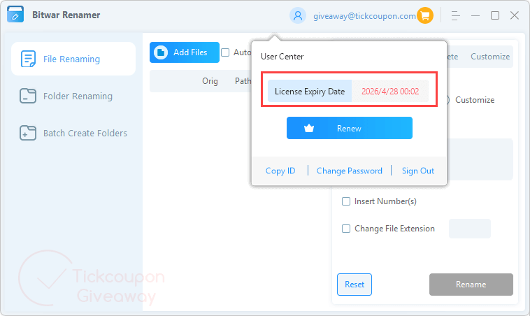 subscription bitwar renamer
