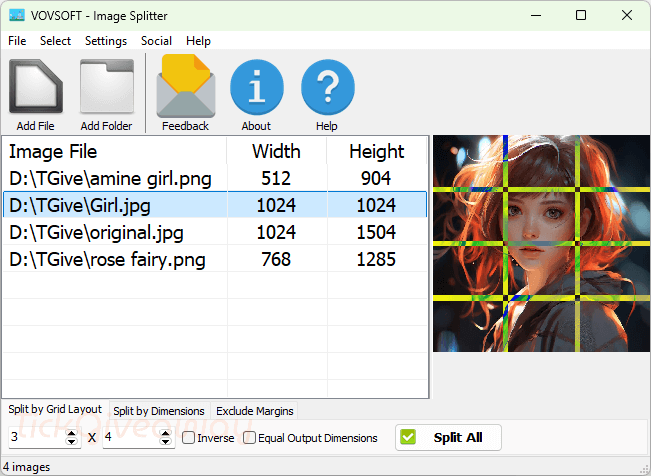 vovsoft image splitter free license Vovsoft Image Splitter