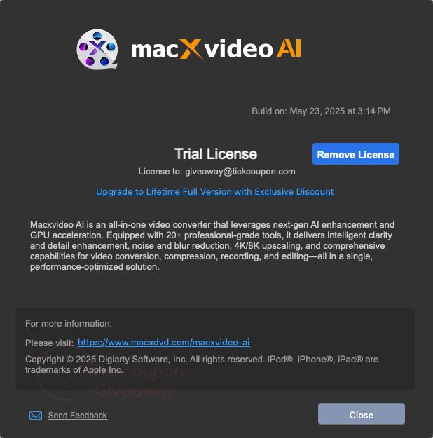 about macxvideo ai